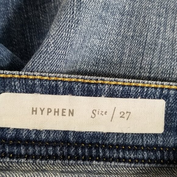 Anthropologie Pilcro Hyphen Distressed Mid-Rise Denim Shorts 27 Womens 32x6.5 - Picture 3 of 9